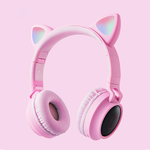 Tai nghe Bluetooth tai mèo đáng yêu có mic đàm thoại cao cấp, tai nghe mèo có đèn phát sáng cute tai nghe tai mèo thời trang, headphone Bluetooth đáng yêu có thể sử dụng khi chơi các tựa game online