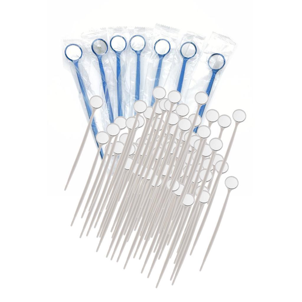200PCS Anti-fog Disposable Mouth Exam Mirrors Plastic Instruments
