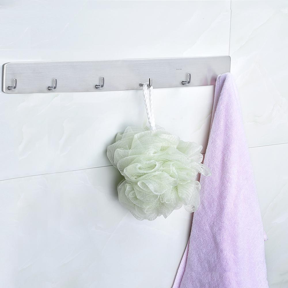 Móc treo tường chắc chắn, móc treo khăn bằng thép không gỉ SUS 304 với 6 móc
