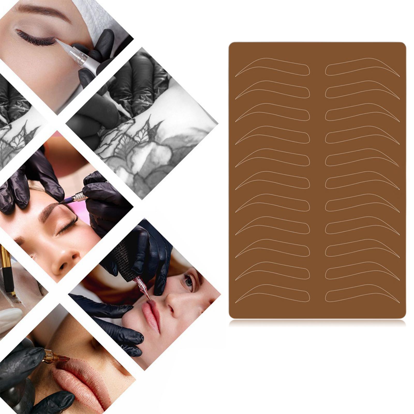 Eyebrow Practice Skin Realistic Makeup Supplies Both Side for