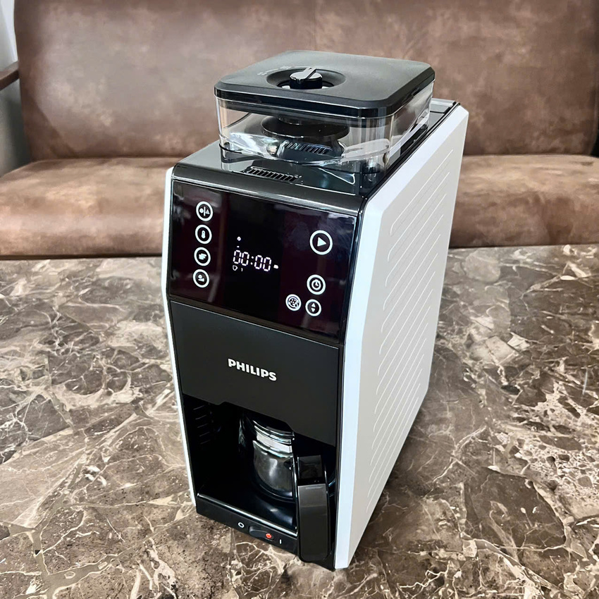Máy pha cà phê Drip xay và pha tự động thương hiệu Hà Lan cao cấp Philips HD7901/10 - Hàng nhập khẩu