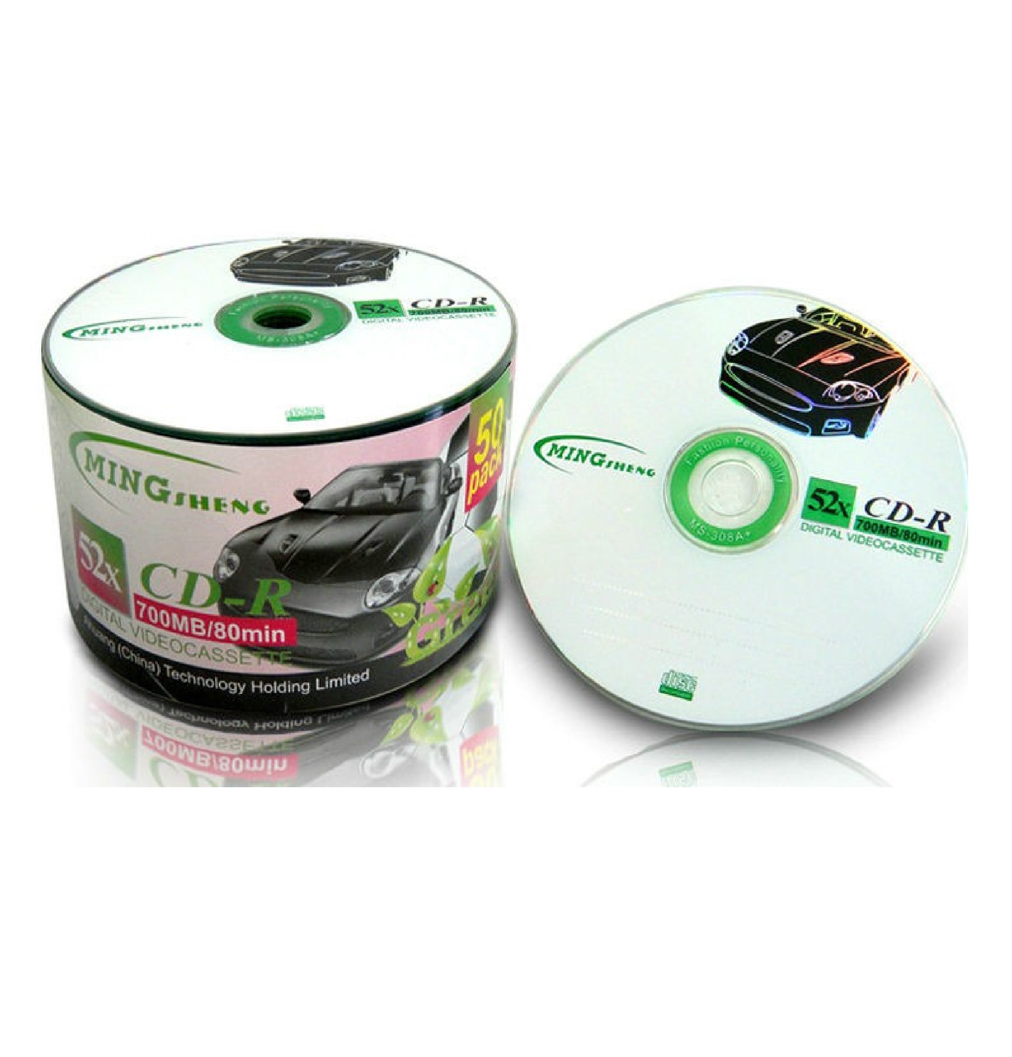 CD trắng MING SHENG 1 lốc 50 đĩa dung lượng 700 MB - Hàng chính hãng