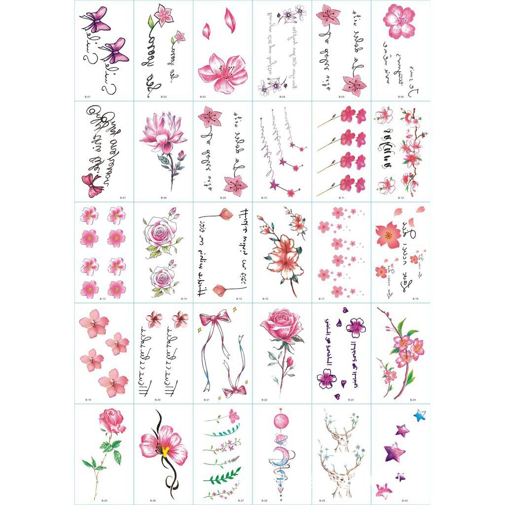 Zxcombo 30 tấm xăm dán tatoo