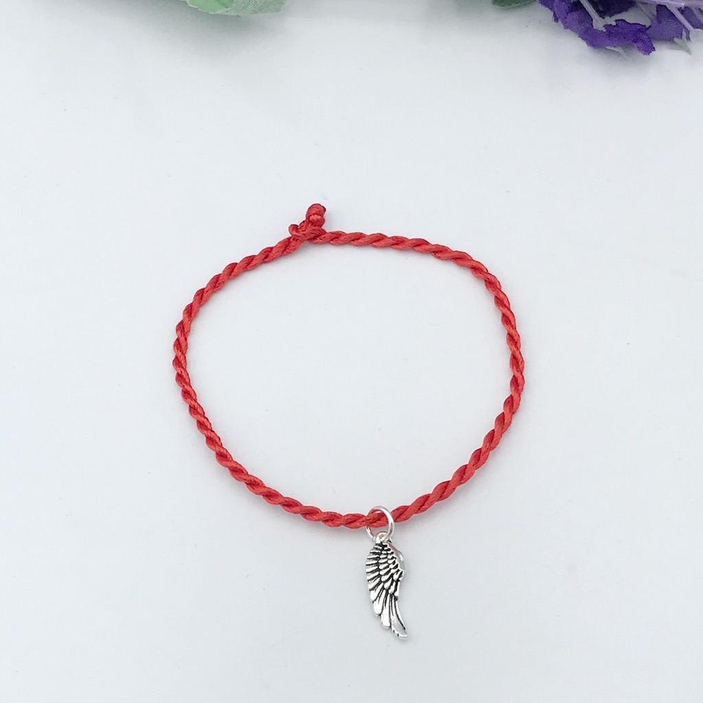 Vòng Tay Nữ Chỉ Đỏ May Mắn Mix Họa Tiết Ngẫu Nhiên BẠC HIỂU MINH LTU544