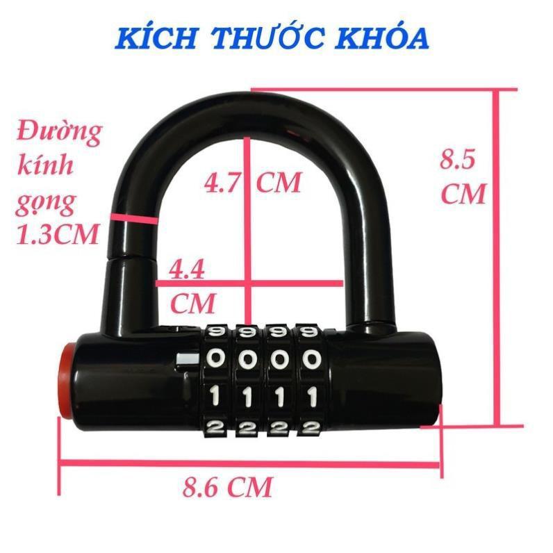 KHóa Số chống chộm chữ U an toàn