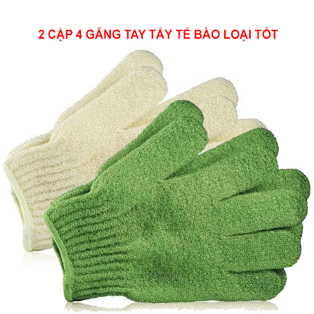 Găng Tay Tắm Tẩy Da Chết lưng chân tay đa năng