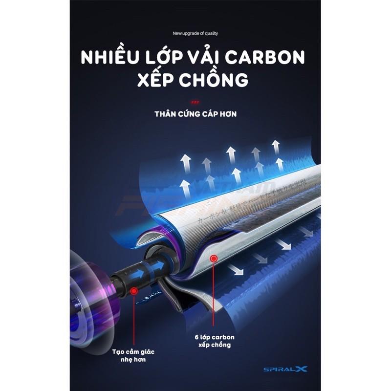 Cần câu tay handing siêu nhẹ tải cá 10kg