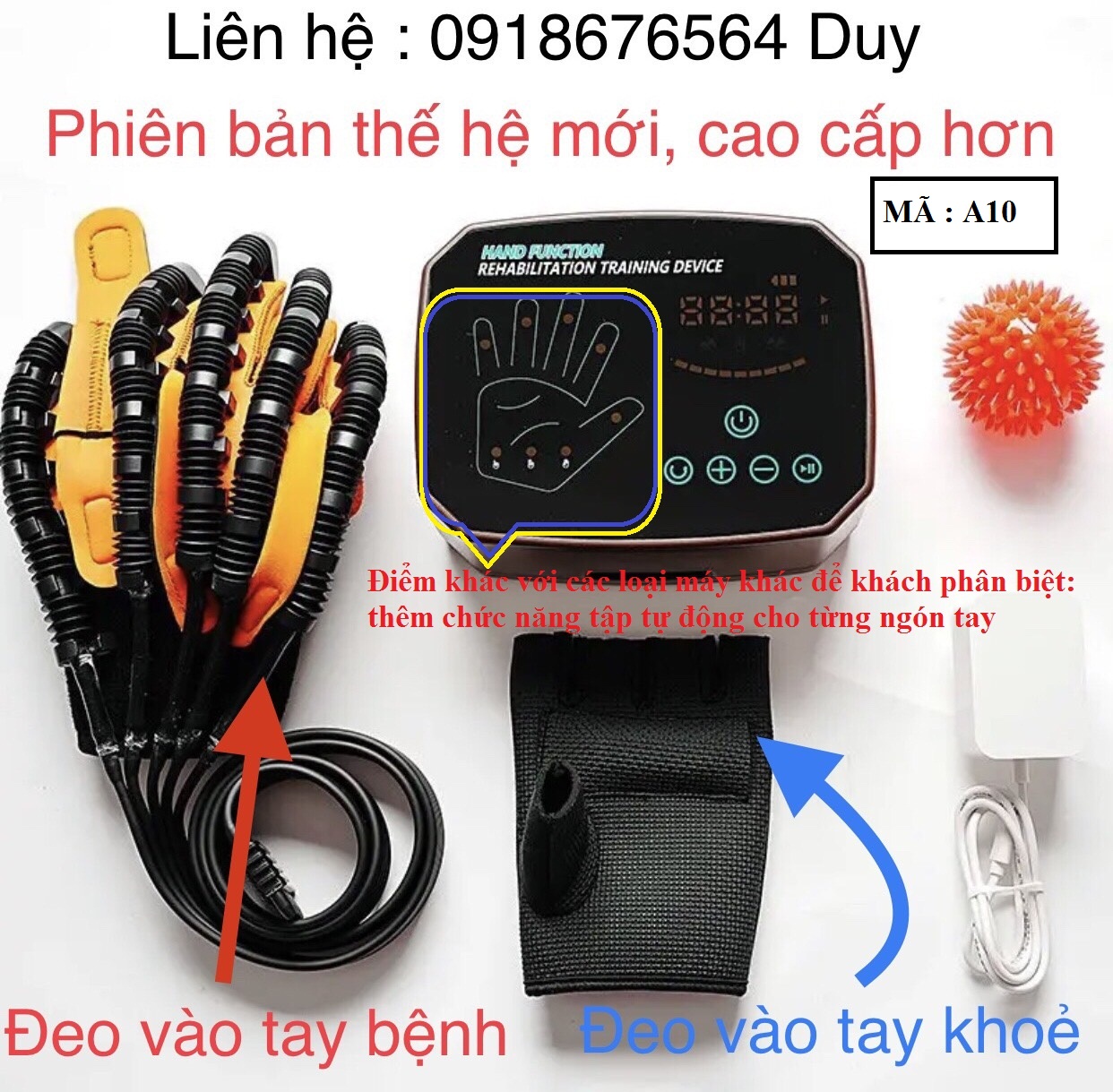 Máy tập tay hỗ trợ phục hồi chứ năng bàn tay cho người bị tai biến, đột quỵ