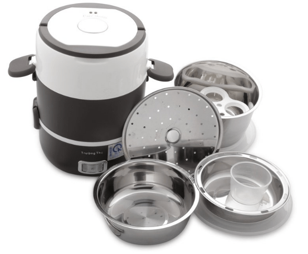 Cặp Lồng Cơm 3 Tầng Giữ Nhiệt – Hộp Đựng Cơm Cắm Điện 3 Tầng Cao Cấp Văn Phòng Đựng Thức Ăn Chính Hãng