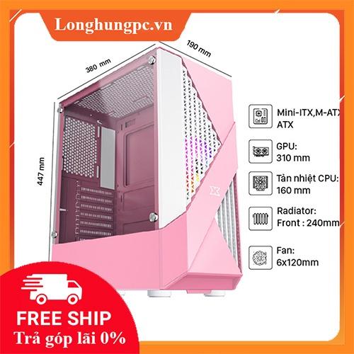 Vỏ Case XIGMATEK INFINITY QUEEN 1F  (MidTowerMàu Hồng)