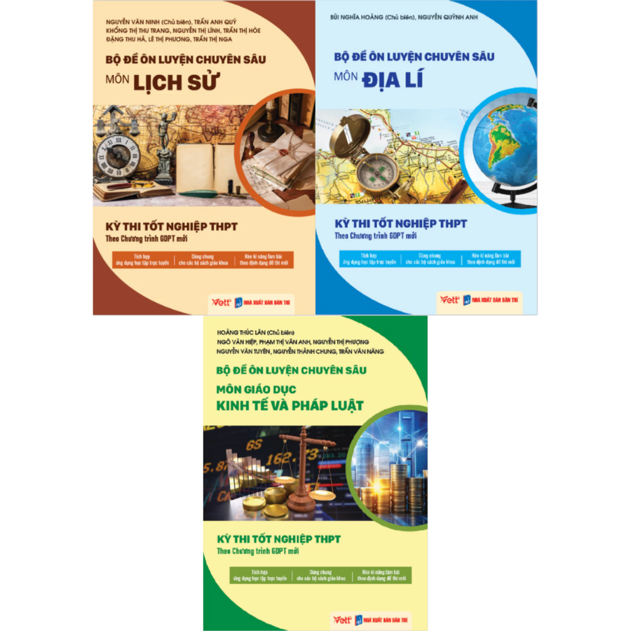Sách - Bộ Đề Ôn Luyện Chuyên Sâu Kỳ Thi Tốt Nghiệp THPT - VETT