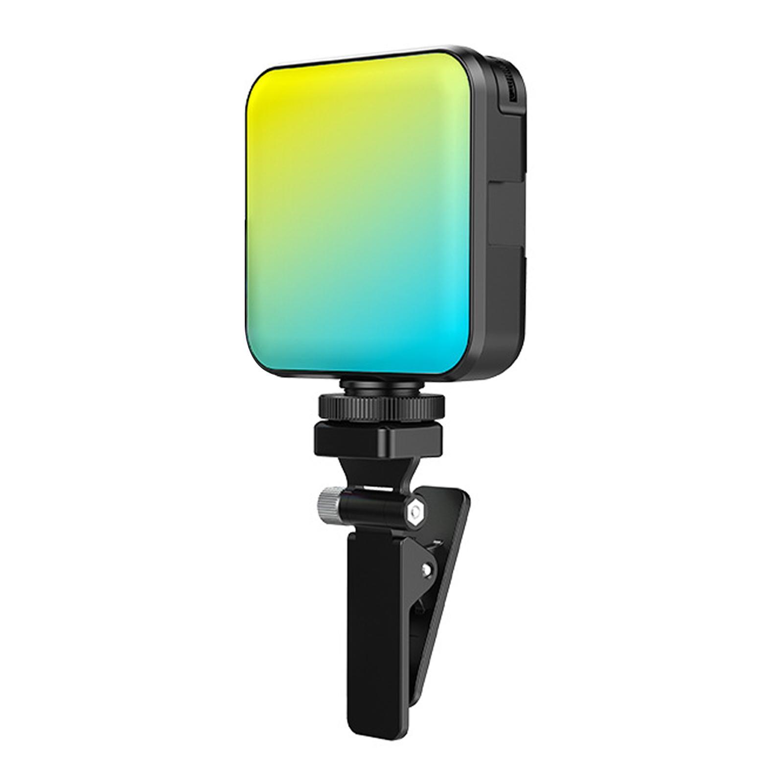 RGB LED Fill Light Rechargeable LED Camera Lights for Vlog Tabletop Phone