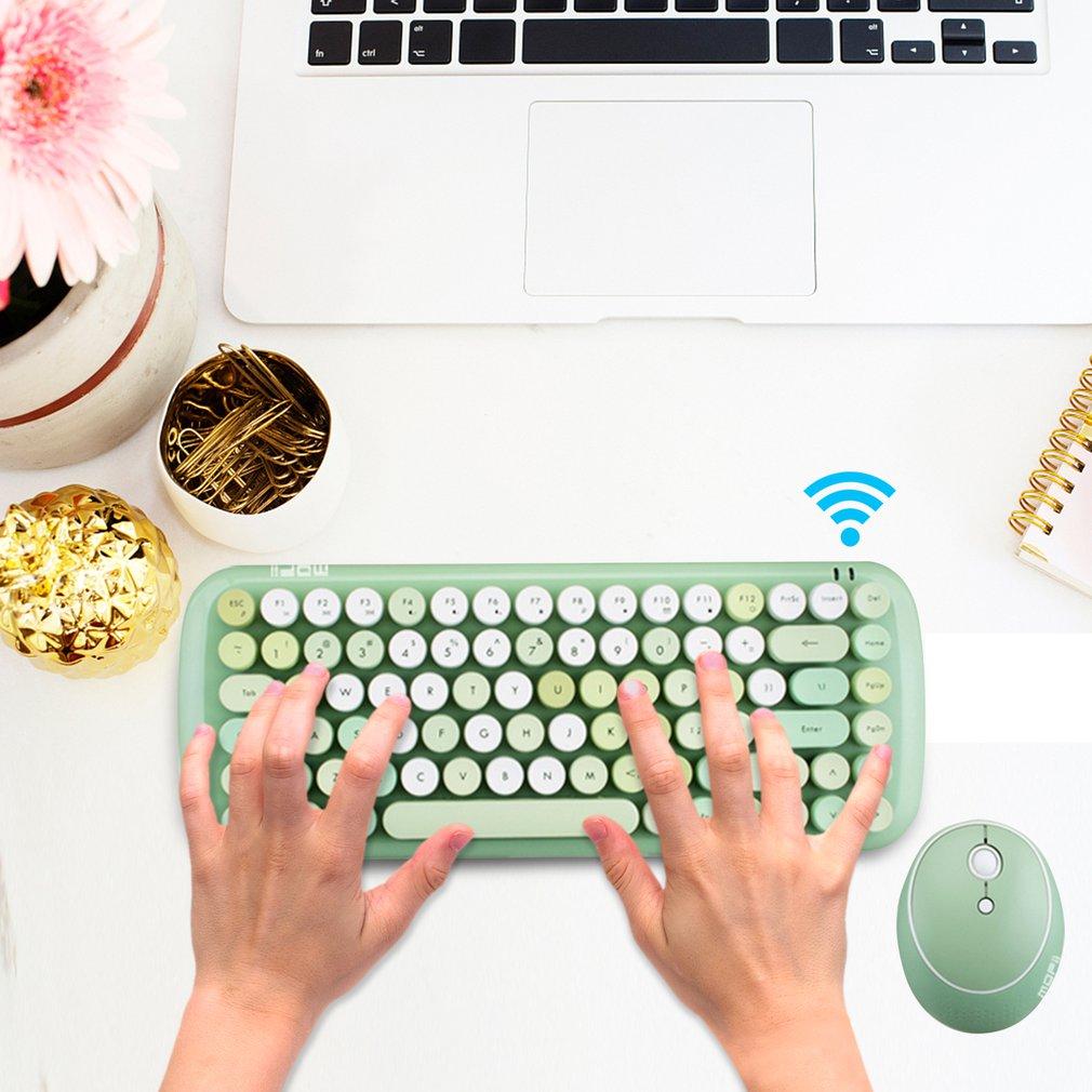 Dây MOFii Không Dây Bàn Phím Và Chuột Ergonomic Xách Tay Nhà Văn Phòng Sử Dụng USB Bàn Phím Chuột Quang Màu Hỗn Hợp Phiên Bản