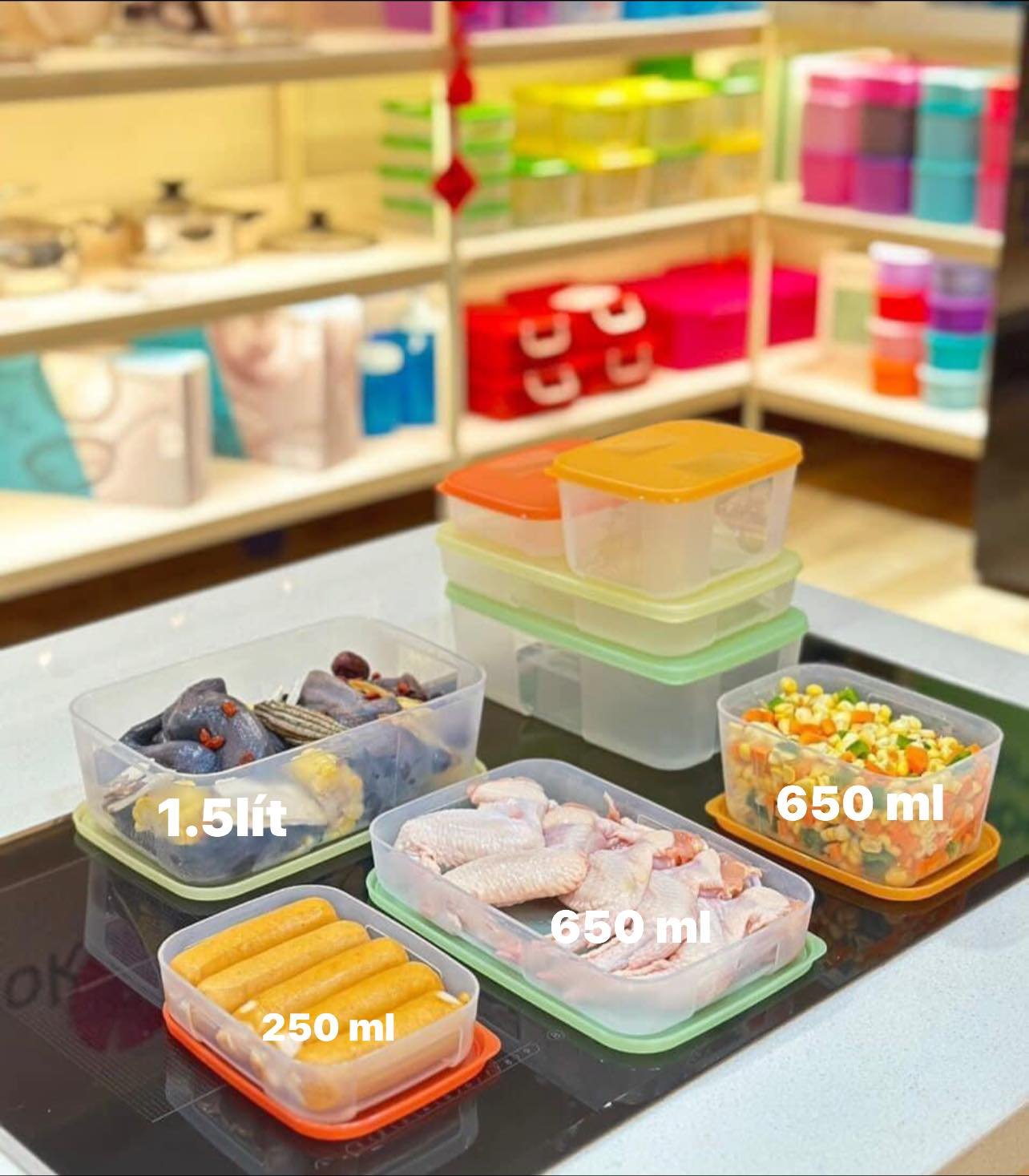 Bộ Trữ Đông Tupperware Freezermate Colorful Set 8 - Tupperware hàng chính hãng