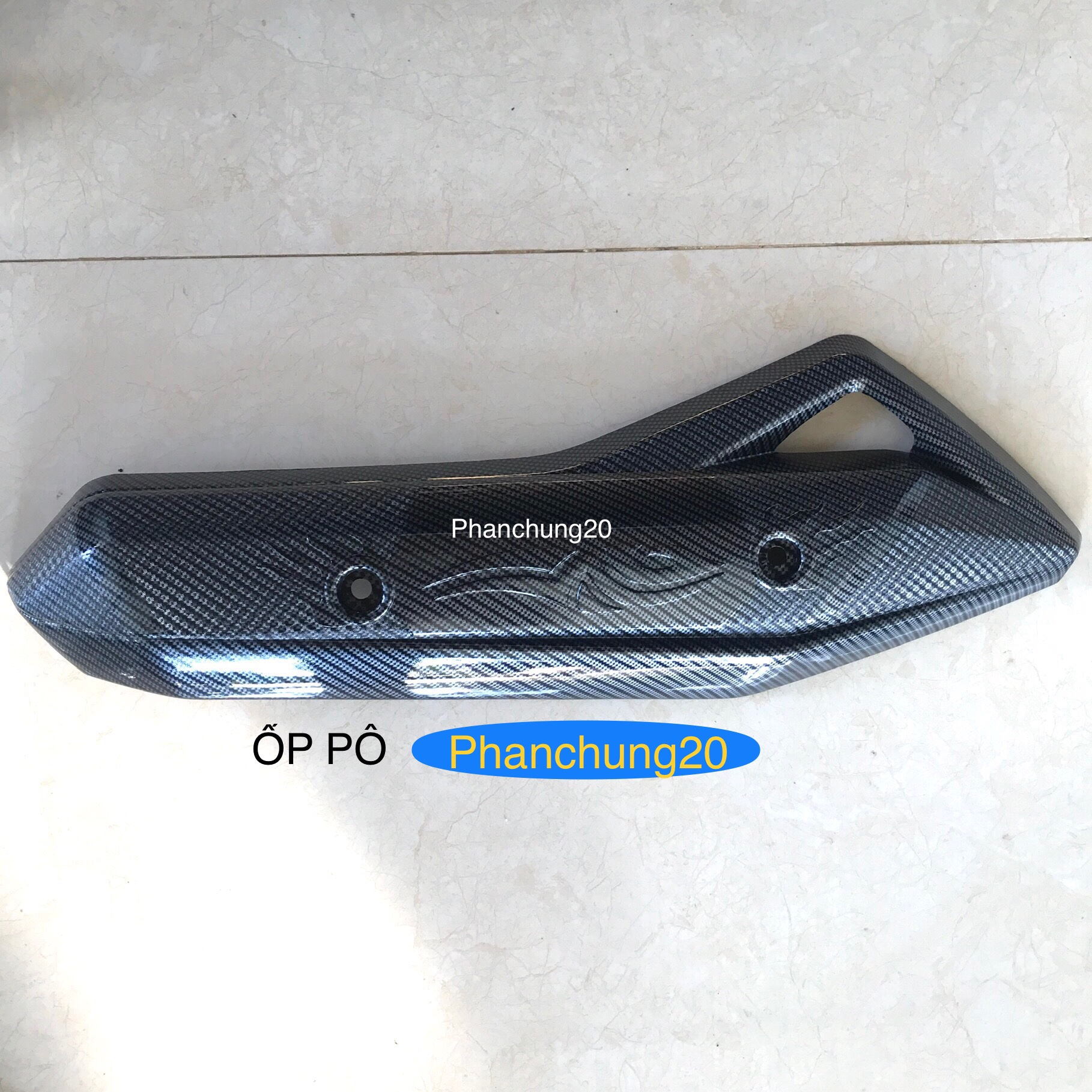 ỐP CHE PÔ  DÙNG CHO ĐỜI XE AB 2013 2014 2015 CACBON