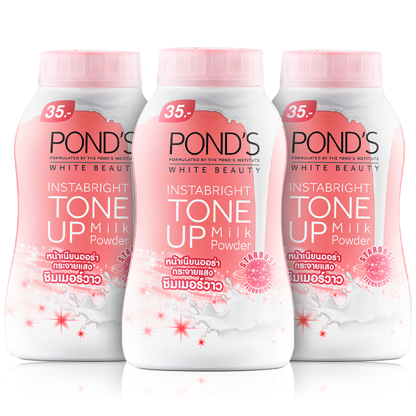 Combo 3 Phấn Phủ Nâng Tông Pond's White Beauty 40g