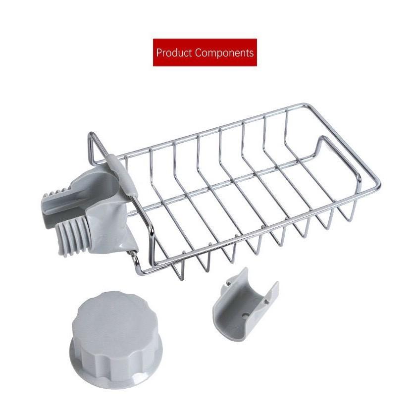 Giá Để Đồ Inox Cài Cạnh Vòi Nước Rửa Bát Nhà Tắm