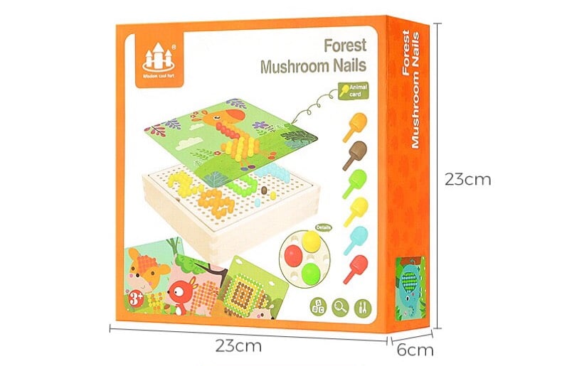 Bộ ghép hình trồng nấm 240 chi tiết (giao mẫu ngẫu nhiên)