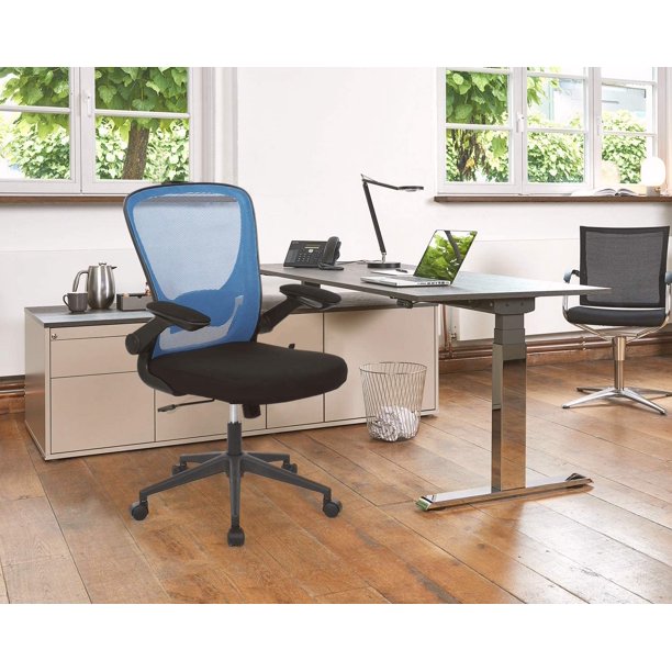 Ghế Làm Việc Lưới Chân Xoay Tay Mở Gập AMA-518-M