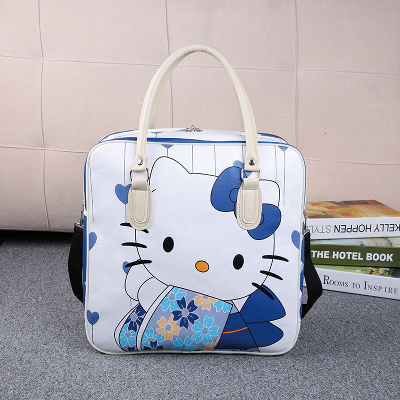 Túi xách da pu chống thấm hoạt hình 38x38x17cm - Giao mẫu ngẫu nhiên