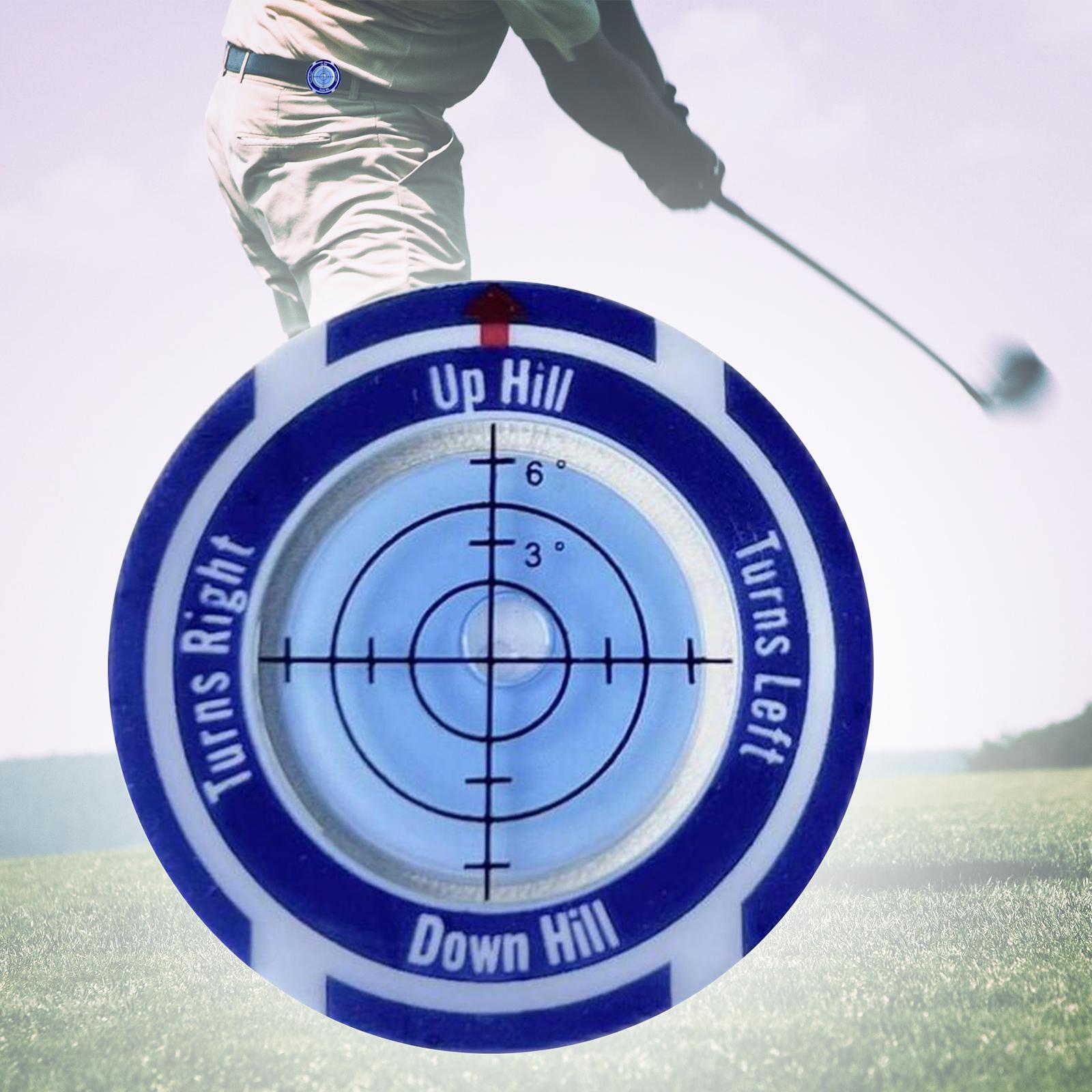 Golf Ball Marker with Hat Clip Compact Accessory Outdoor Putting Aid