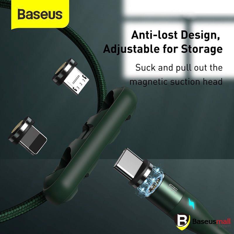 Baseus -BaseusMall VN Cáp từ hỗ trợ sạc nhanh Baseus Zinc Magnetic Gen5 Safe Fast Charging Cable (Hàng chính hãng