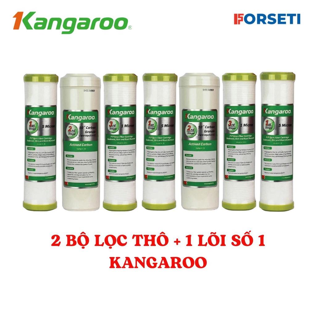 Combo 2 bộ lọc thô 123 cho máy lọ nước Kangaroo Hàng chính hãng