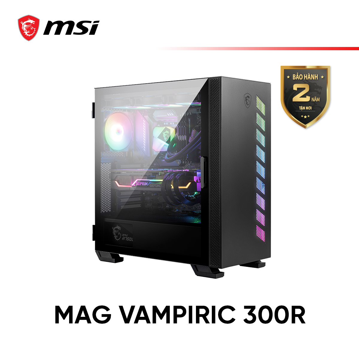 Vỏ máy tính Case MSI MAG VAMPIRIC 300R - Hàng chính hãng