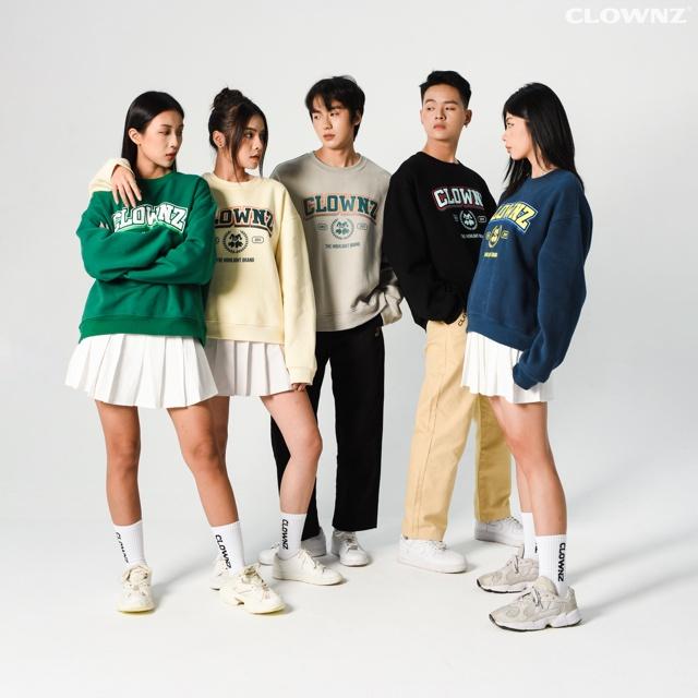 Áo sweater cograue nỉ bông Academy basic dài tay cổ tròn form rộng nam nữ ulzzang