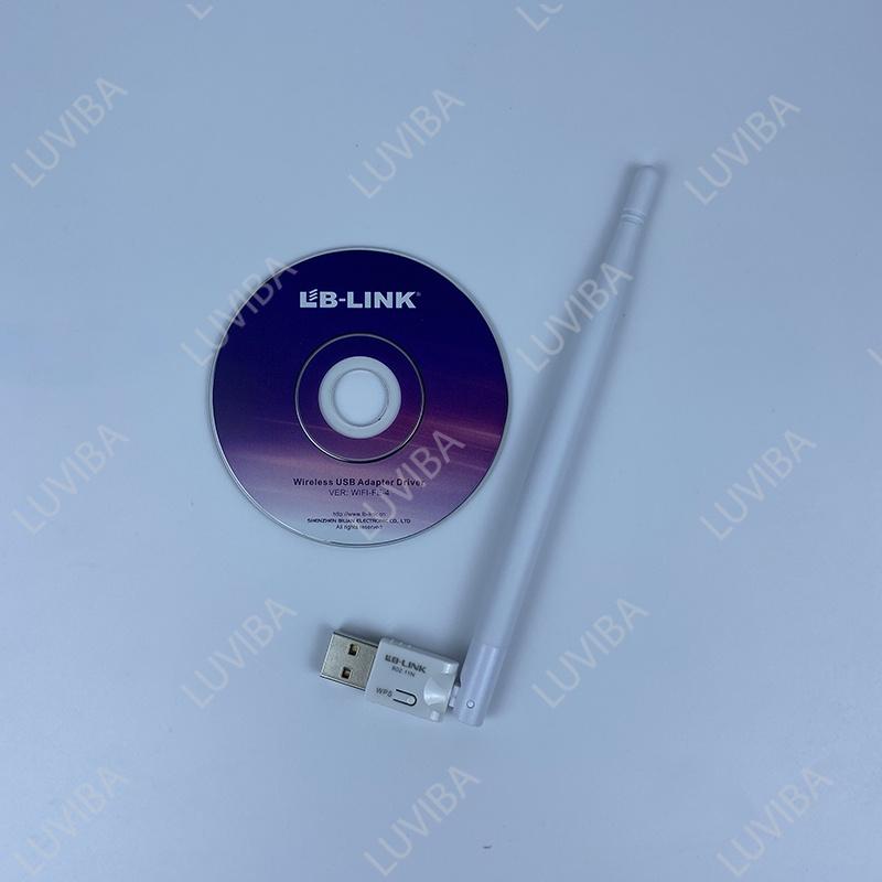 Usb Thu Wifi LB LINK có râu cho máy tính bàn thu sóng 150Mbps - Hàng Chính Hãng