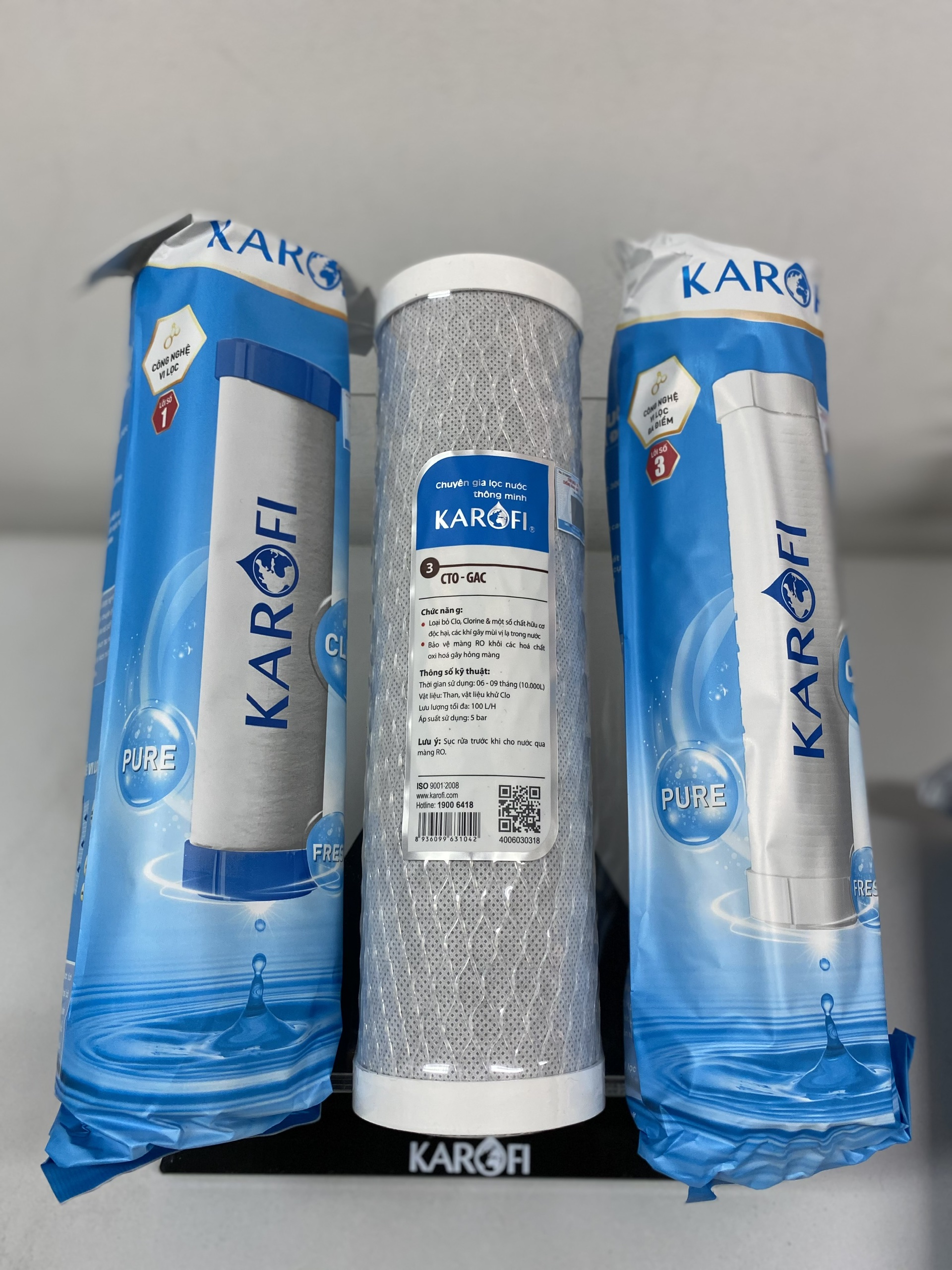 BỘ 3 LÕI LỌC KAROFI THAY CHO MODEL S-S038 | OP1310 - HÀNG CHÍNH HÃNG