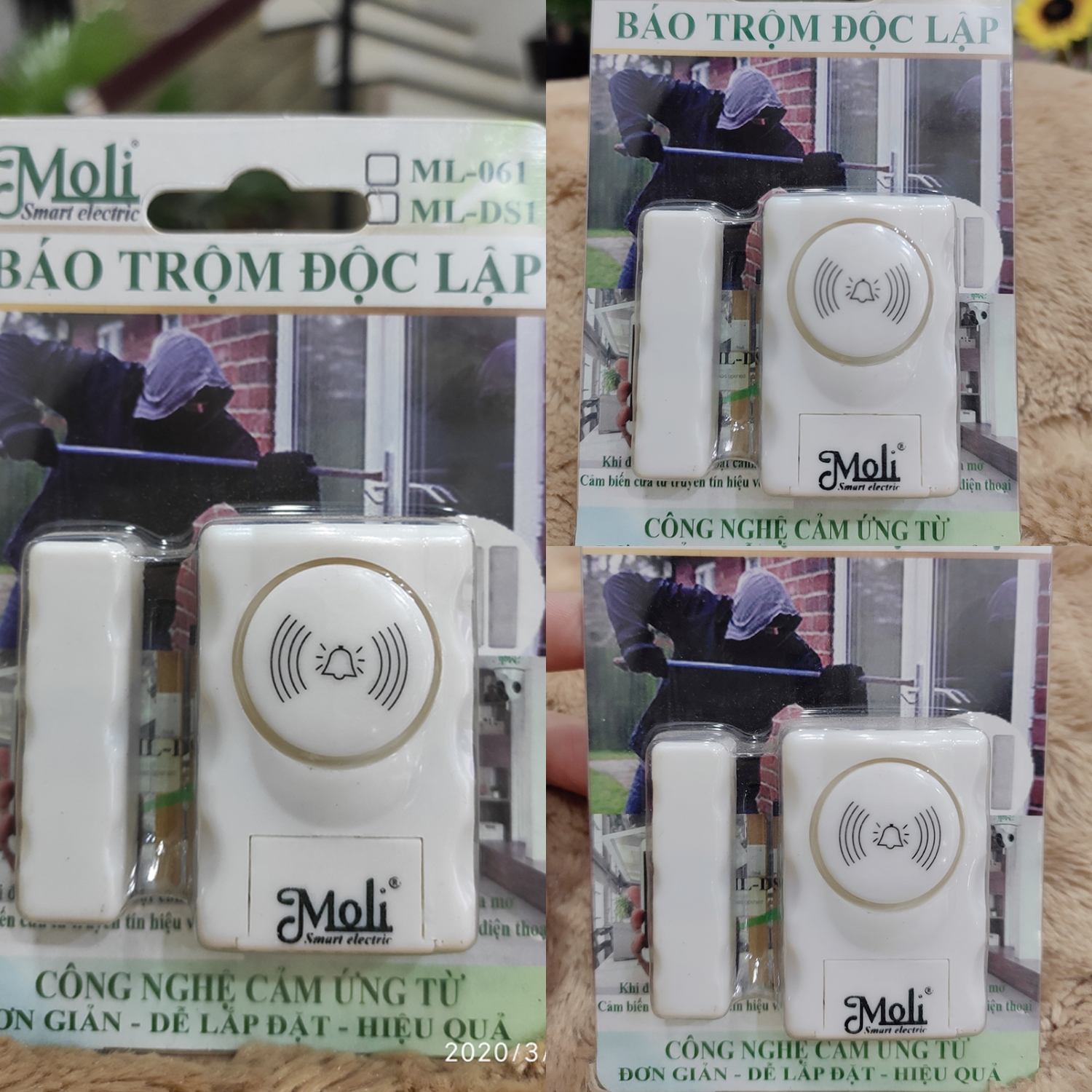 BÁO ĐỘNG GẮN CỬA CẢM ỨNG TỪ ML-061