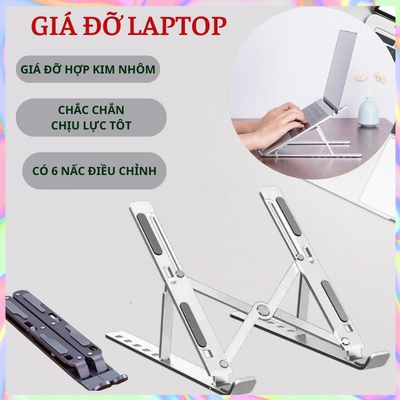 Kệ Đỡ Máy Tính, Giá Đỡ Laptop Nhôm, Kèm Túi Đựng,Thiết Kế Nhỏ Gọn,Tản Nhiệt Máy Tính,Tùy Chỉnh Độ Cao - A:Màu Đen