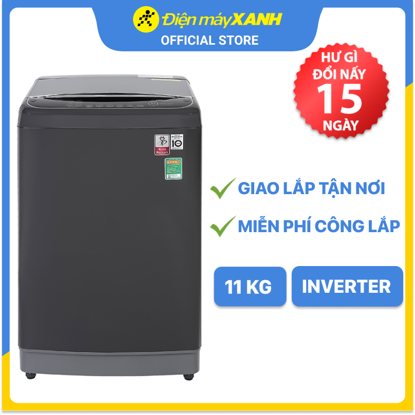 Máy giặt LG Inverter 11 kg TH2111DSAB - Hàng chính hãng(Giao Toàn Quốc)