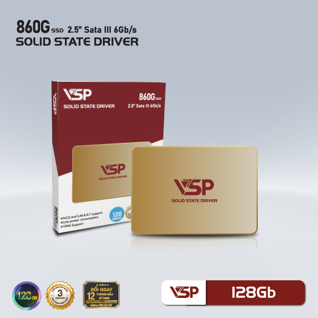 Ổ cứng SSD VSP 860G QVE 128Gb - JL - HÀNG CHÍNH HÃNG