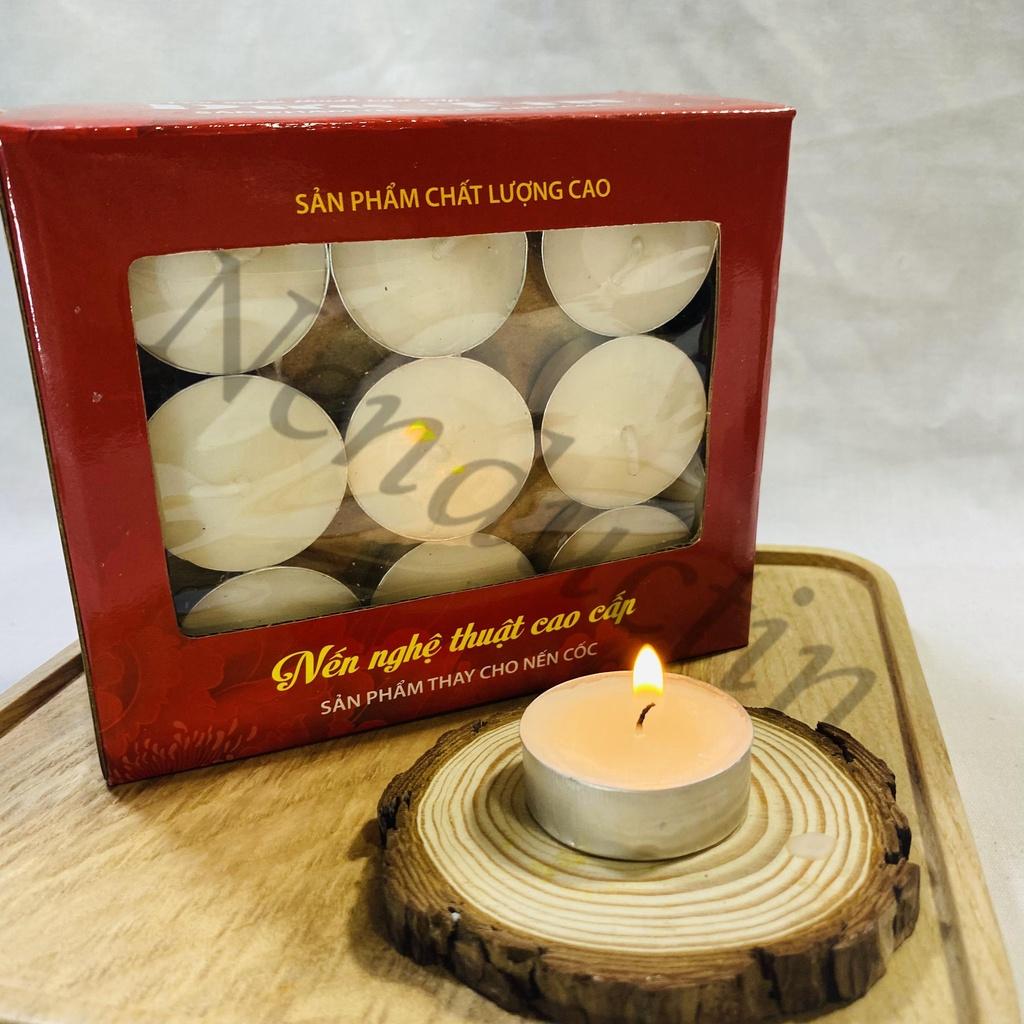 50 viên nến Tealight cao cấp cháy 2,5 đến 3h không khói không mùi an toàn cho người sử dụng