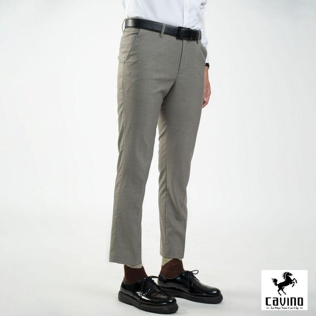 Quần âu nam ghi xám rêu cao cấp
