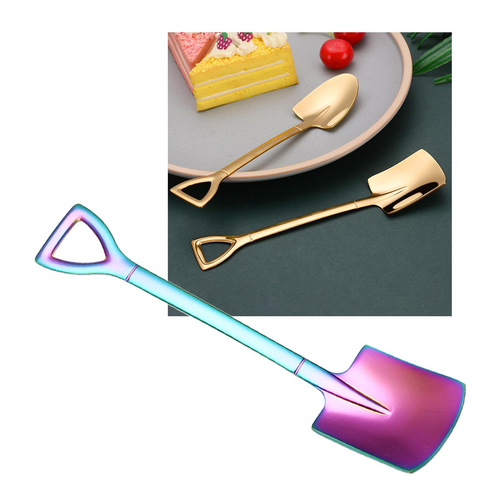 2pcs Dessert Stirring Mixing Spoon for Cream of Sugar Coffee