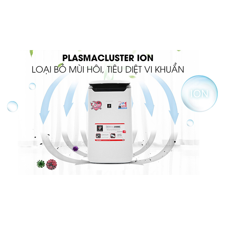 Máy lọc không khí Sharp FP-J60E-W - Hàng chính hãng
