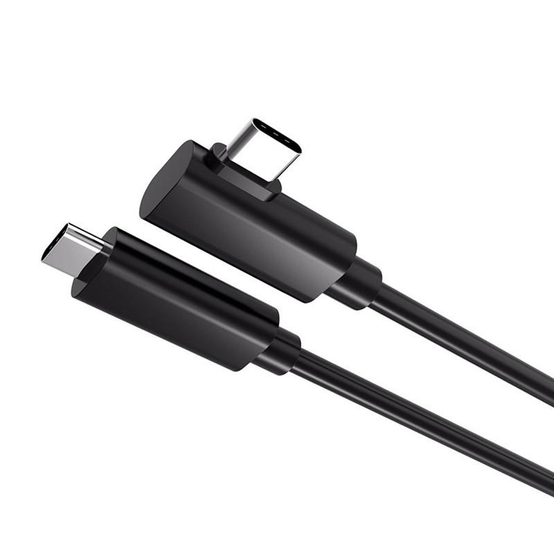 3/4m/5m 3a Sạc cáp Type-C Dữ liệu Cáp Khuỷu Cáp VR Cáp VR Kính truyền 10Gbps Cáp máy tính cho Oculus Quest2 Màu