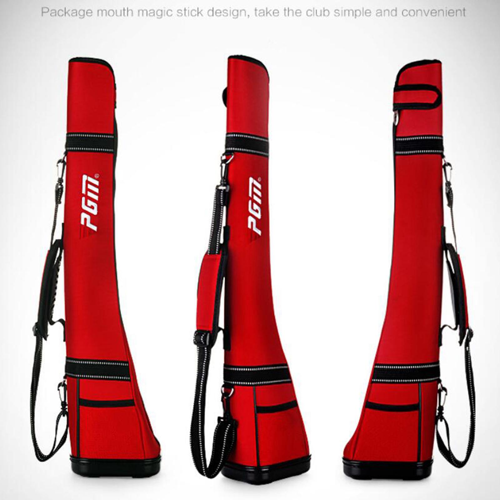 Professional Golf Sunday Bag with Side Mesh Pockets & Adjustable Sling Strap Golf Carry Bag for Golf Course, Travel, Driving Range