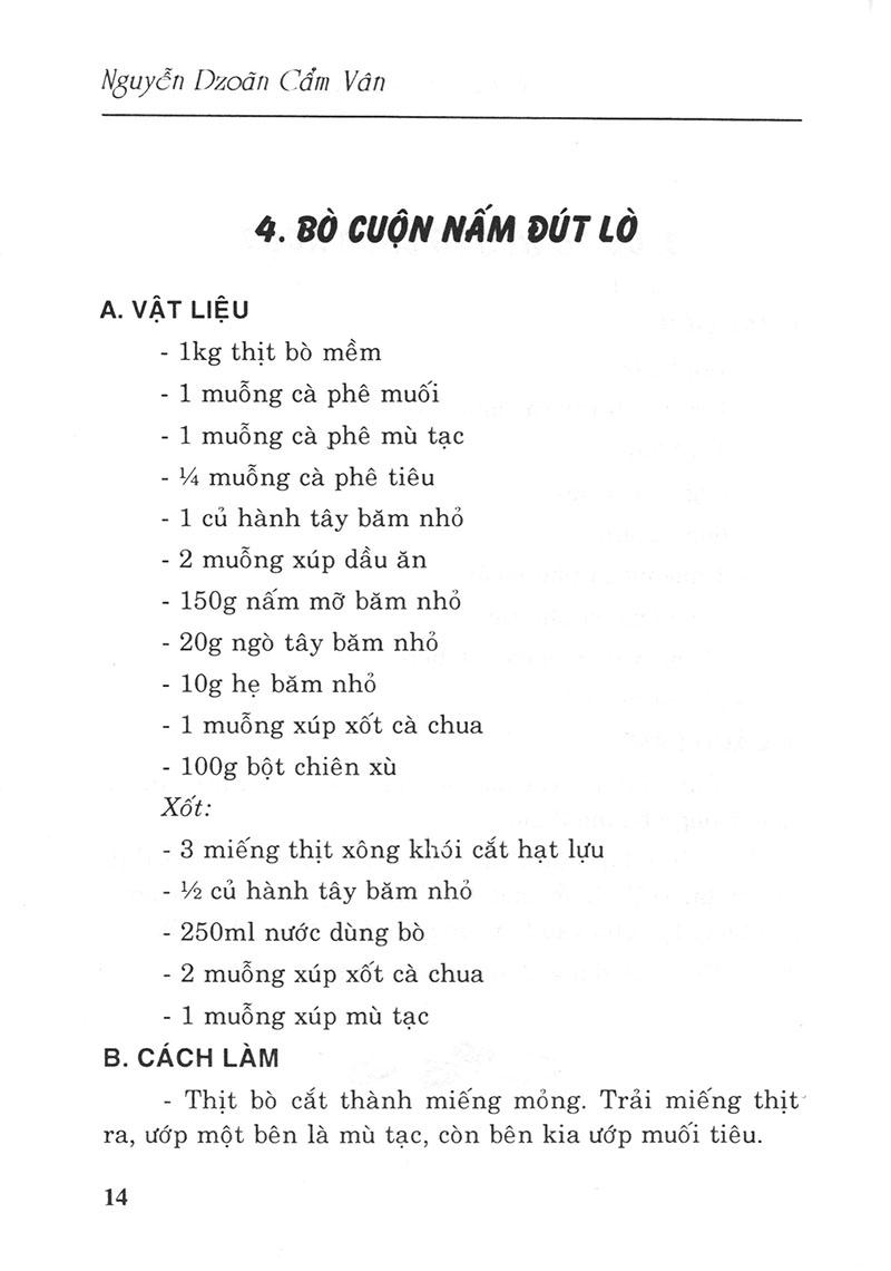 90 Món Ăn Ngon Chế Biến Từ Thịt Bò