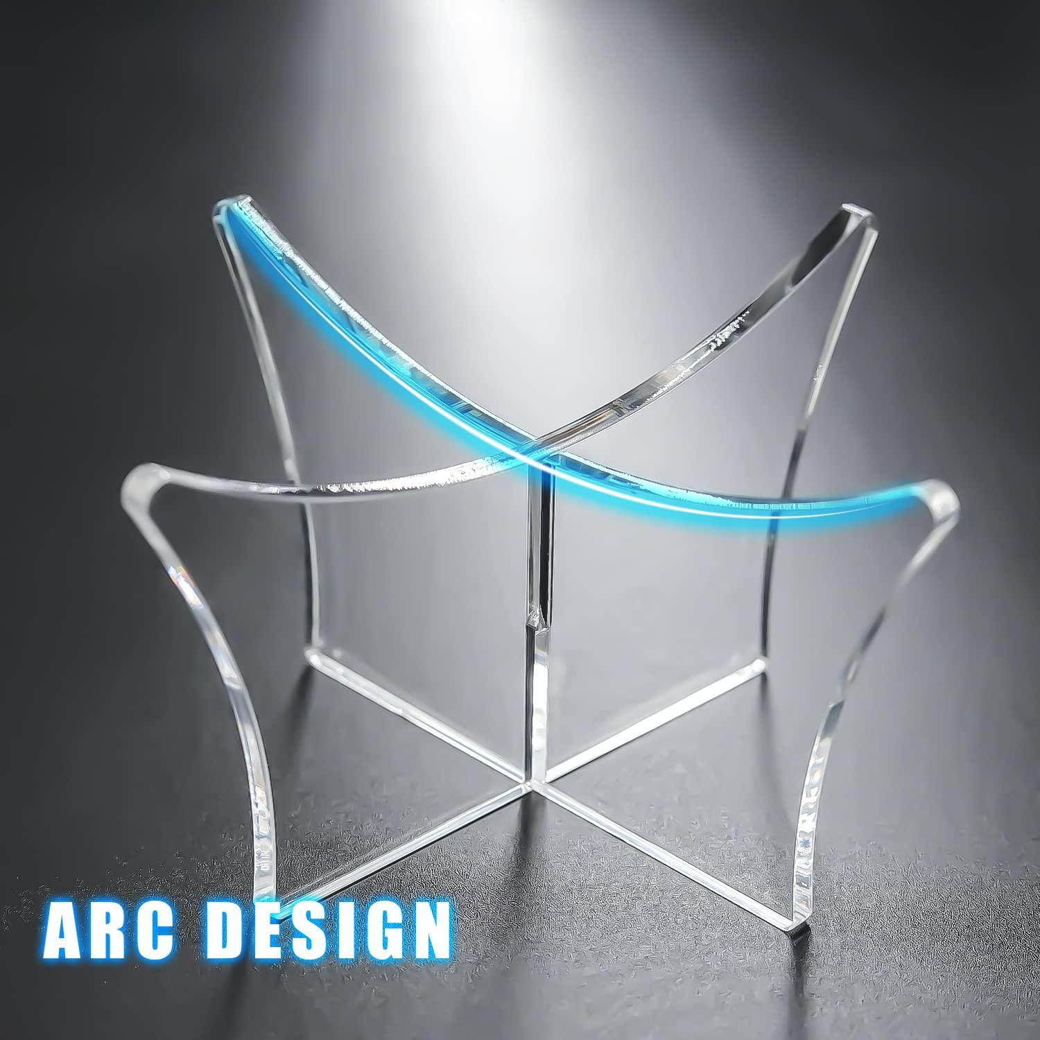 2 mảnh bóng đứng Triển lãm Bóng Ball Stand Hiển thị acrylic ball bóng trong suốt giá đỡ cho bóng đá bóng rổ bóng đá bóng bầu dục bóng bầu dục bóng bầu dục bóng bầu dục