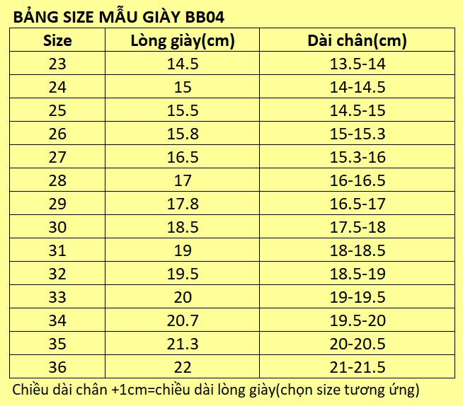 Giày sandal rọ bé gái từ 2-12 tuổi xinh xắn BB04