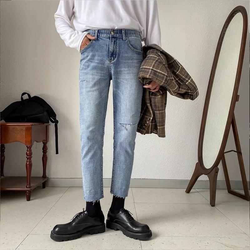 Quàn Jeans Nam phom Skinny Quảng Châu