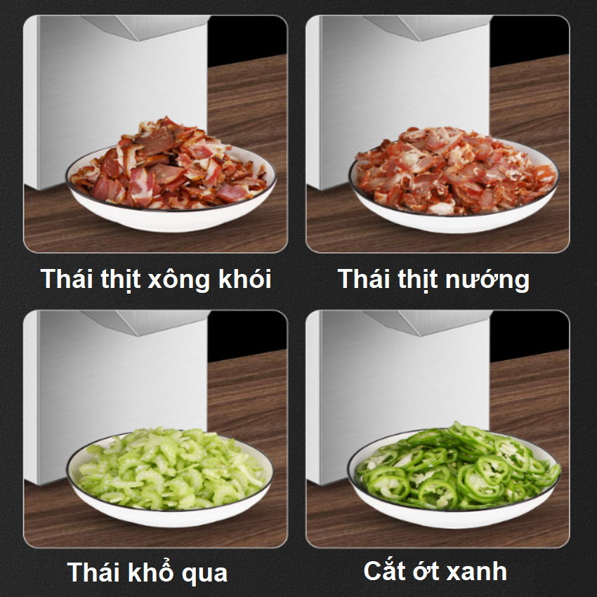 Máy thái thịt và các loại rau củ quả chuyên nghiệp đa năng thương hiệu L-beans A-01 - Hàng nhập khẩu