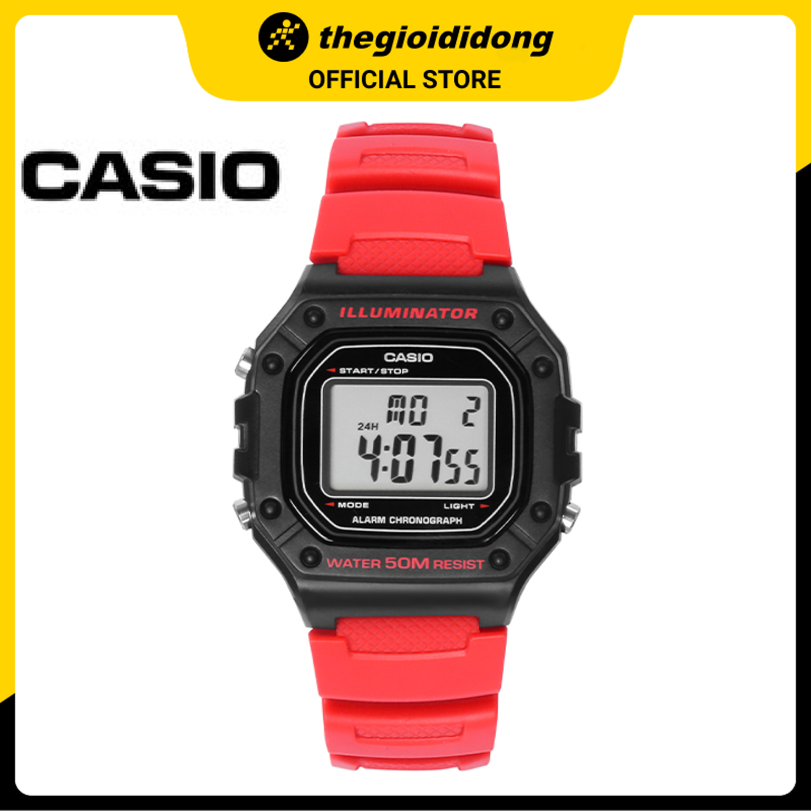 Đồng hồ nam dây nhựa Casio W-218H-4BVDF