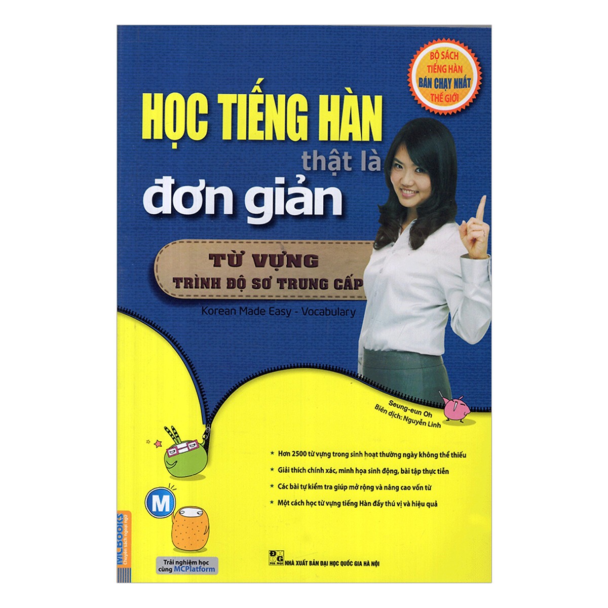 Trọn Bộ 6 Cuốn Học Tiếng Hàn Đơn Giản Cho Người Mới Bắt Đầu (Học Kèm App MCBooks) (Tặng Audio books)