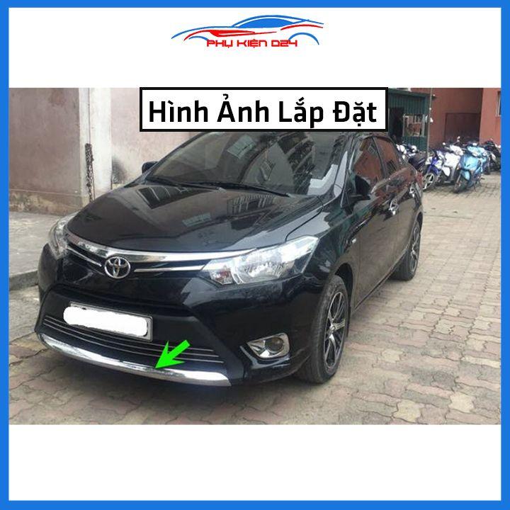 Ốp cản trước cho Vios 2014-2015-2016-2017 mạ crom trang trí chống trầy bảo vệ xe