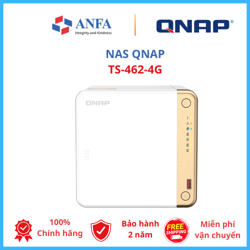 Thiết bị lưu trữ Nas QNAP, Model: TS-462-4G - Hàng chính hãng